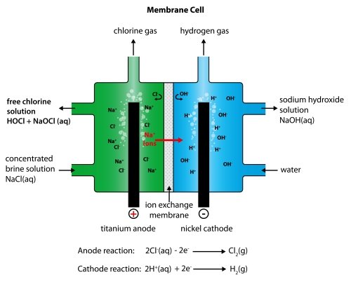 膜細胞電解の化学 Chemistry of Membrane Cell Electrolysis